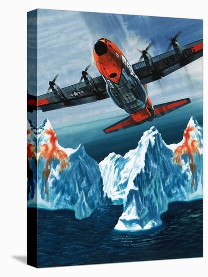 A Lockheed Hercules Patrolling Icebergs for the Coast Guard-Wilf Hardy-Premier Image Canvas