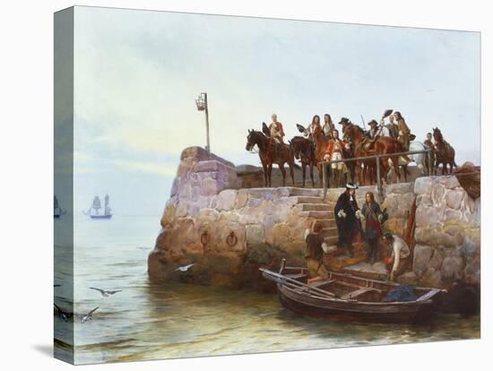 A Lost Cause: Flight of King James II after the Battle of the Boyne-Andrew Carrick Gow-Premier Image Canvas