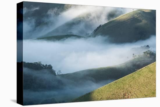 A Low-Hanging Mist in the Early Morning over Sao Francisco Xavier's Rolling Hills and Farmland-Alex Saberi-Premier Image Canvas