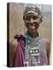 A Maasai Girl from the Kisongo Clan Wearing an Attractive Beaded Headband and Necklace-Nigel Pavitt-Premier Image Canvas