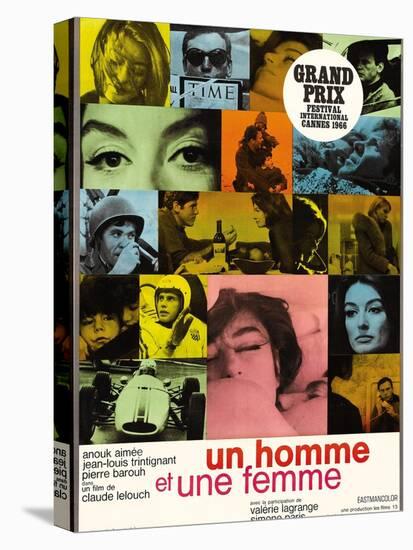 A Man And a Woman, 1966, "Un Homme Et Une Femme" Directed by Claude Lelouch-null-Premier Image Canvas