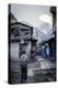 A Man Walks Through Tatopani-Andrew Taylor-Premier Image Canvas