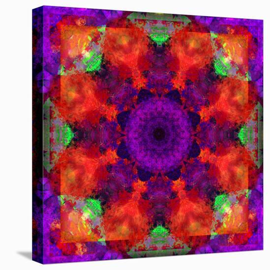 A Mandala Ornament from Flowers, Photograph, Many Layer Artwork-Alaya Gadeh-Premier Image Canvas