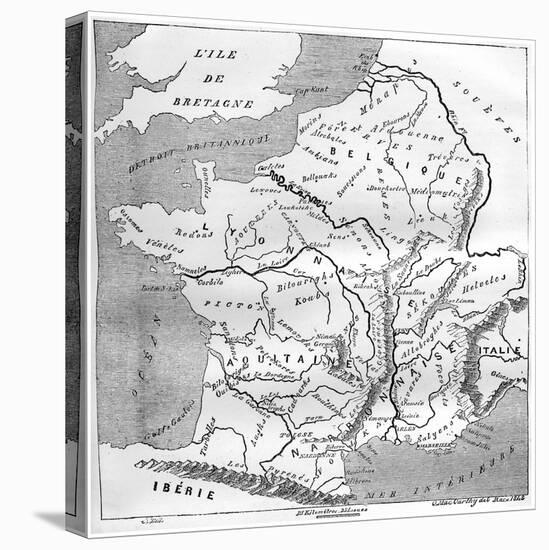 A Map of Gaul During the Time of Augustus, 1848, (1882-188)-MacCarthy-Premier Image Canvas