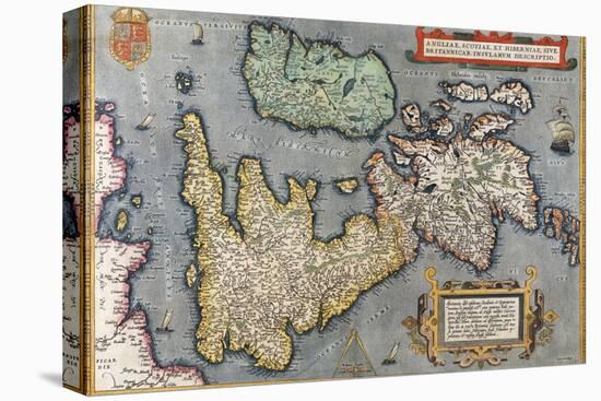 A Map of Great Britain, 1587-Abraham Ortelius-Premier Image Canvas