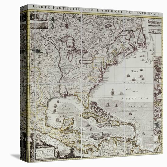 A Map of the British Empire in America, circa 1734-Henry Popple-Premier Image Canvas