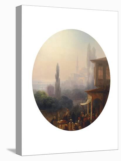 A Market Scene in Constantinople, with the Hagia Sophia Beyond, 1860-Ivan Konstantinovich Aivazovsky-Premier Image Canvas