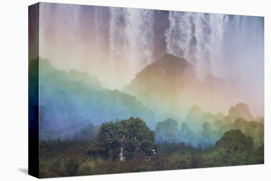 A Massive Rainbow Descends over Iguazu Falls-Alex Saberi-Premier Image Canvas