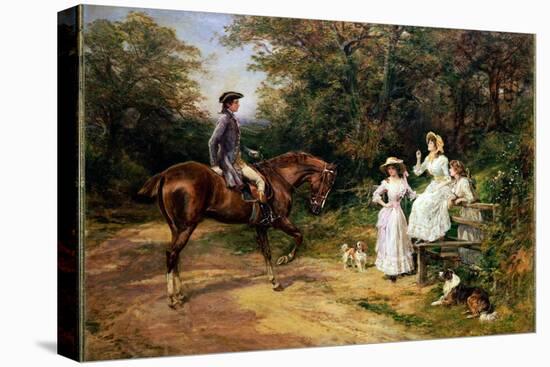 A Meeting by a Stile-Heywood Hardy-Premier Image Canvas