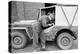A Member of the British 49th Armoured Personnel Carrier Regiment Working Jeep's Convertible Roof-George Silk-Premier Image Canvas