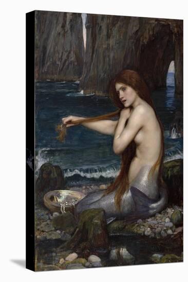 A Mermaid, 1900 (Oil on Canvas)-John William Waterhouse-Premier Image Canvas