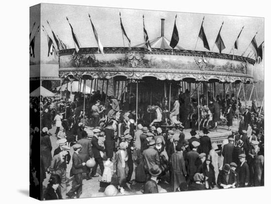 A Merry-Go-Round, Part of a Bank Holiday Carnival on Hamstead Heath, London, 1926-1927-null-Premier Image Canvas