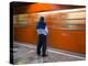 A Mexican Citizen Waits for the Metro to Stop, Mexico City, Mexico-Brent Bergherm-Premier Image Canvas