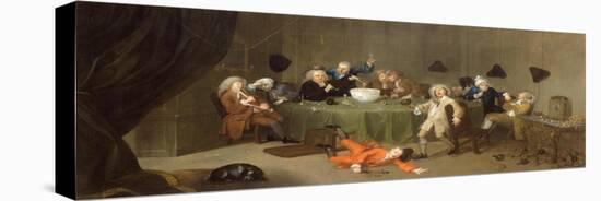 A Midnight Modern Conversation, c.1732-William Hogarth-Premier Image Canvas
