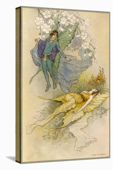 A Midsummer Night's Dream, Act II Scene II: Oberon Places a Spell on Titania-Warwick Goble-Stretched Canvas