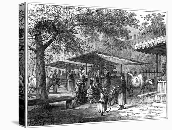 A Milk Fair, St James's Park, London, 1891-J Greenaway-Premier Image Canvas