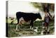 A Milkmaid with Her Cow-Julien Dupre-Premier Image Canvas