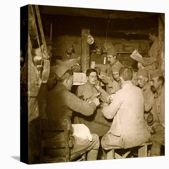 A Moment of Rest, the Game of the Shackle, First World War (Stereoscopic Glass Plate)-Anonymous Anonymous-Premier Image Canvas