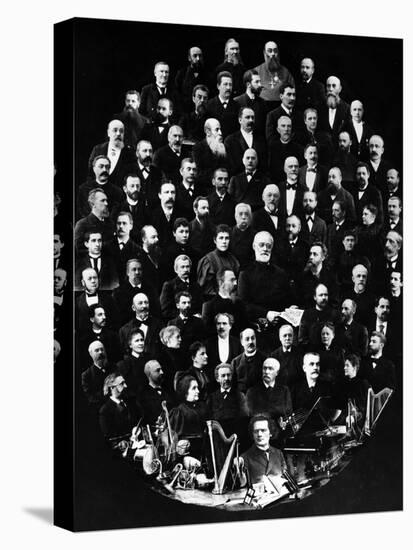 A Montage of Portraits Showing Teachers at the St. Petersburg Conservatoire, Russia's Oldest…-null-Premier Image Canvas