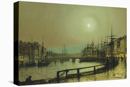 A Moonlit Harbour, 1883-John Atkinson Grimshaw-Premier Image Canvas