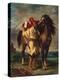 A Moroccan Saddling His Horse, 1855-Eugene Delacroix-Premier Image Canvas