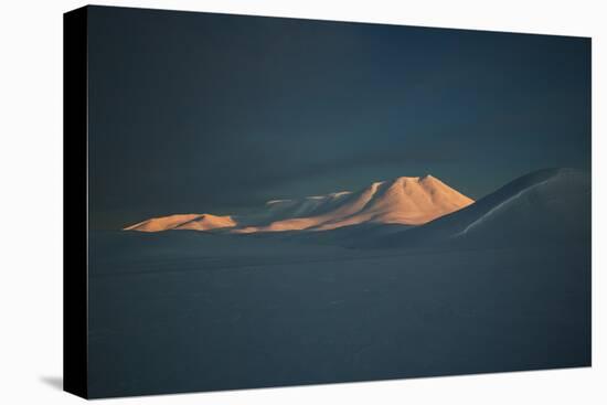 A Mountain Lit by Sunrise in Vatnajokull National Park in Northern Iceland-Alex Saberi-Premier Image Canvas