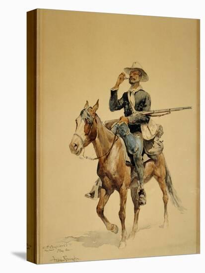 A Mounted Infantryman, 1890-Frederic Remington-Premier Image Canvas