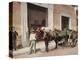 A Mule Cart in Havana Led by a Vendor-William Henry Jackson-Stretched Canvas