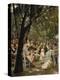 A Munich Beer Garden, 1883/84-Max Liebermann-Premier Image Canvas