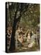 A Munich Beer Garden, 1883/84-Max Liebermann-Premier Image Canvas