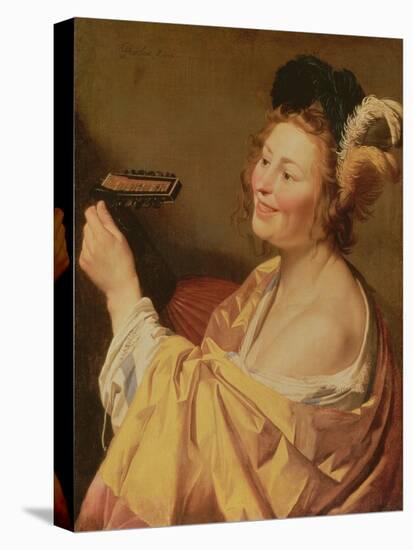 A Musician, 1624 (Oil on Canvas)-Gerrit van Honthorst-Premier Image Canvas