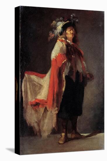 A Musketeer (Oil on Canvas)-Honore Daumier-Premier Image Canvas