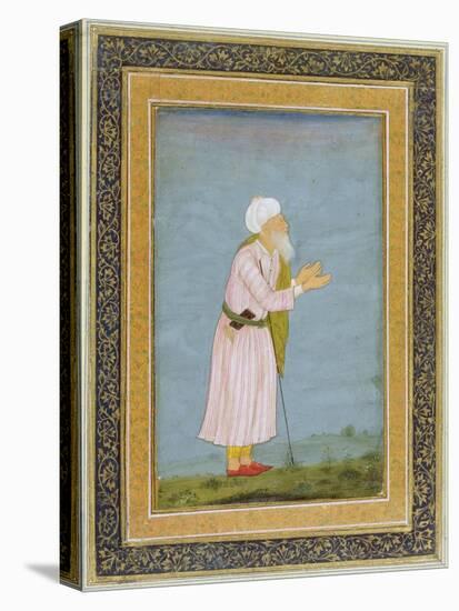 A Muslim Religious Figure, from the Small Clive Album-Mughal School-Premier Image Canvas