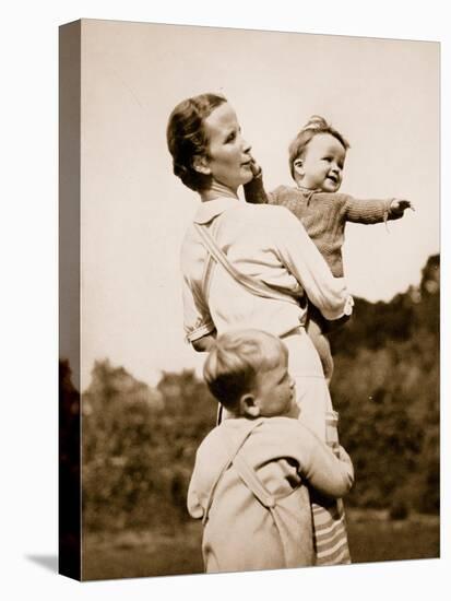 A National Socialist Ideal; a Happy Mother-German photographer-Premier Image Canvas