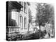 A neighbor, Daniel Henderson, in front of Wright home at 7 Hawthorn Street, Dayton, Ohio, 1897-1901-null-Premier Image Canvas
