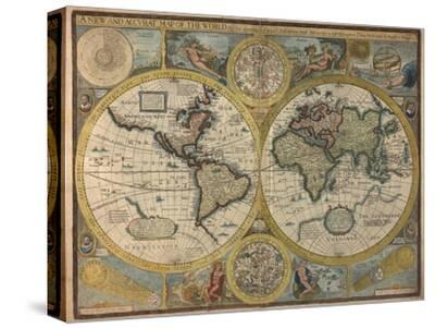 A New And Accurat Map Of The World 1651 Giclee Print John