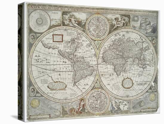 A new and accurate map of the world, 1676-John Speed-Premier Image Canvas