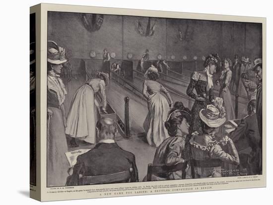 A New Game for Ladies, a Skittles Competition in Berlin-Frederick Henry Townsend-Premier Image Canvas