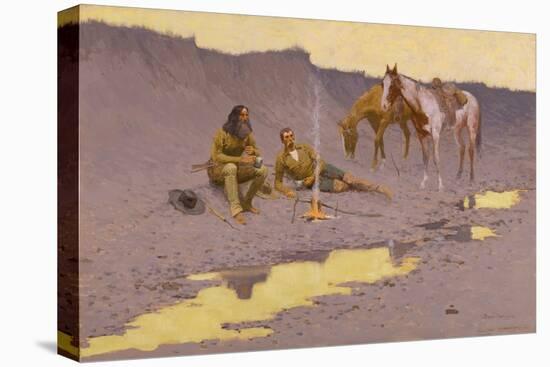 A New Year on the Cimarron, 1901 (Oil on Canvas)-Frederic Remington-Premier Image Canvas