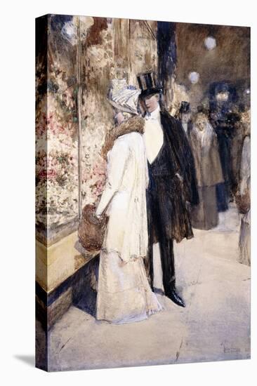 A New Year's Nocturne, New York, 1892-Childe Hassam-Premier Image Canvas