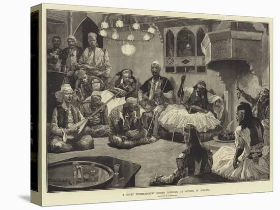 A Night Entertainment During Ramazan, at Scutari, in Albania-Richard Caton Woodville II-Premier Image Canvas