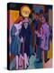 A Nightime Streetscene; Nachtiliches Strassenbild-Ernst Ludwig Kirchner-Premier Image Canvas