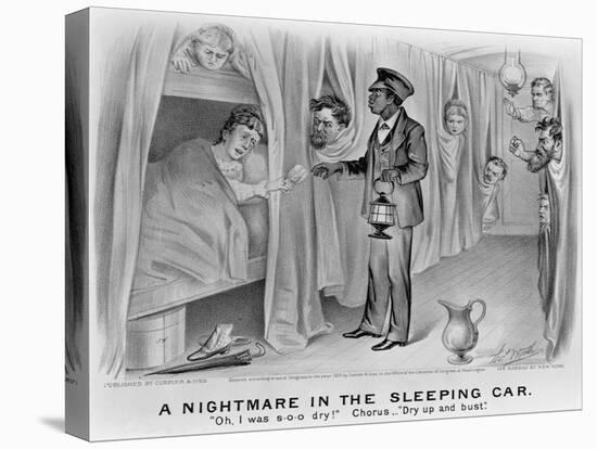 A Nightmare in the Sleeping Car-Currier & Ives-Premier Image Canvas