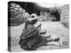 A Nomad Maid of the Mill Preparing Couscous, Algeria, 1922-A Bougaut-Premier Image Canvas