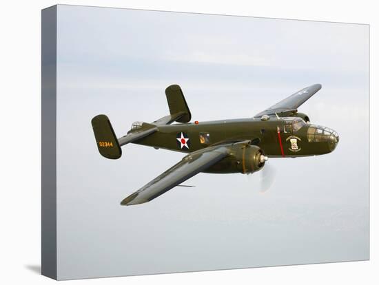 A North American B-25 Mitchell in Flight-Stocktrek Images-Premier Image Canvas