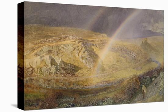 A November Rainbow, Dolwyddelan Valley, November 11 1866, 1 P.M. 1866, 1866-Alfred William Hunt-Premier Image Canvas