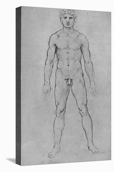 'A Nude Man seen from the Front', c1480 (1945)-Leonardo Da Vinci-Premier Image Canvas