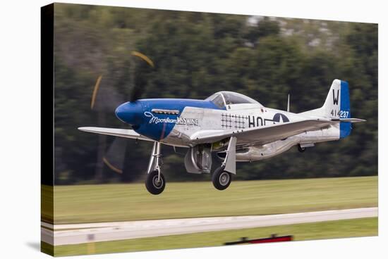 A P-51 Mustang Takes Off from Waukegan, Illinois-Stocktrek Images-Premier Image Canvas