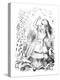 'A pack of cards flying up over Alice', 1889-John Tenniel-Premier Image Canvas