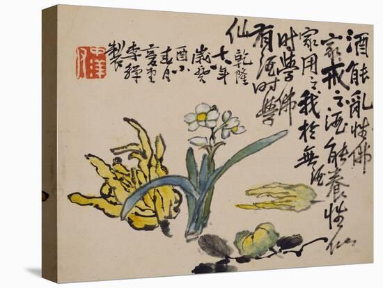 A Page (Flower) from Flowers and Bird, Vegetables and Fruit-Li Shan-Premier Image Canvas